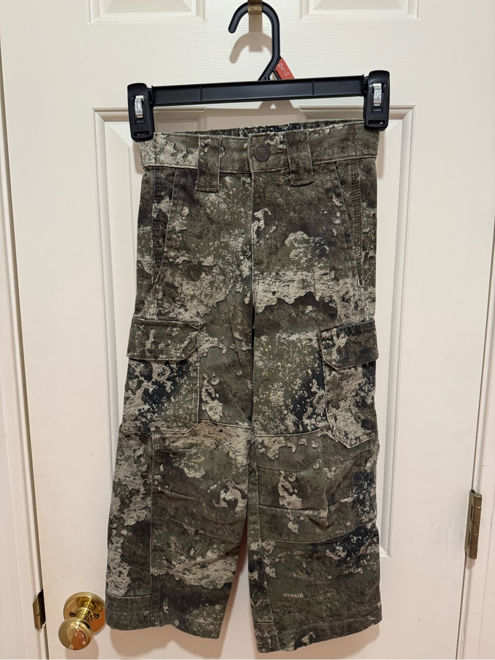Kids Olive Camo Cargo Pants